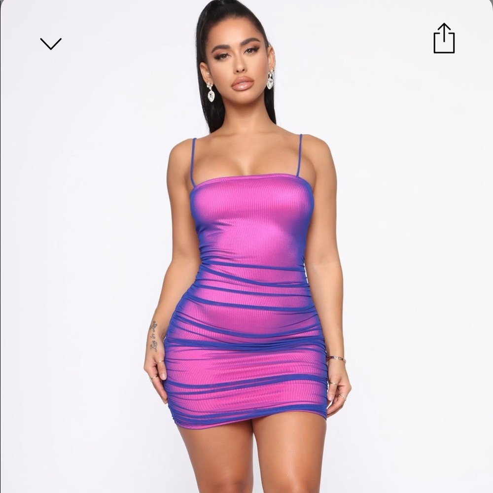 Double Life Mesh Mini dress